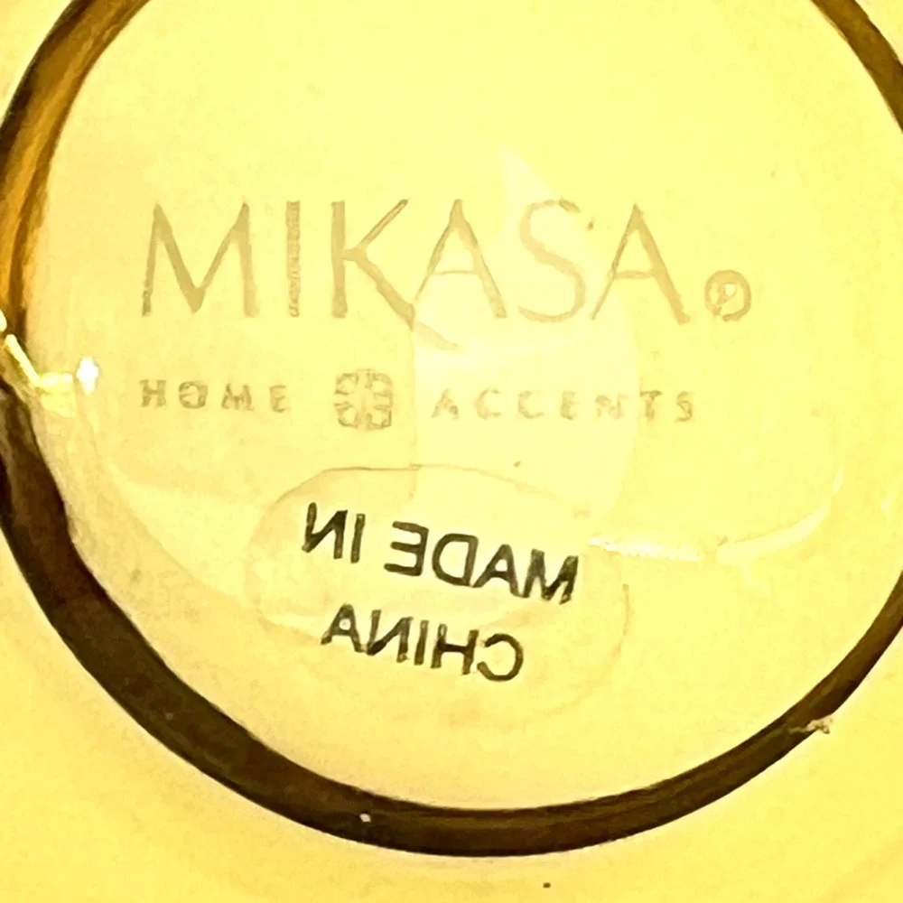 Mikasa Amber Clear Glass Solaris 3.25